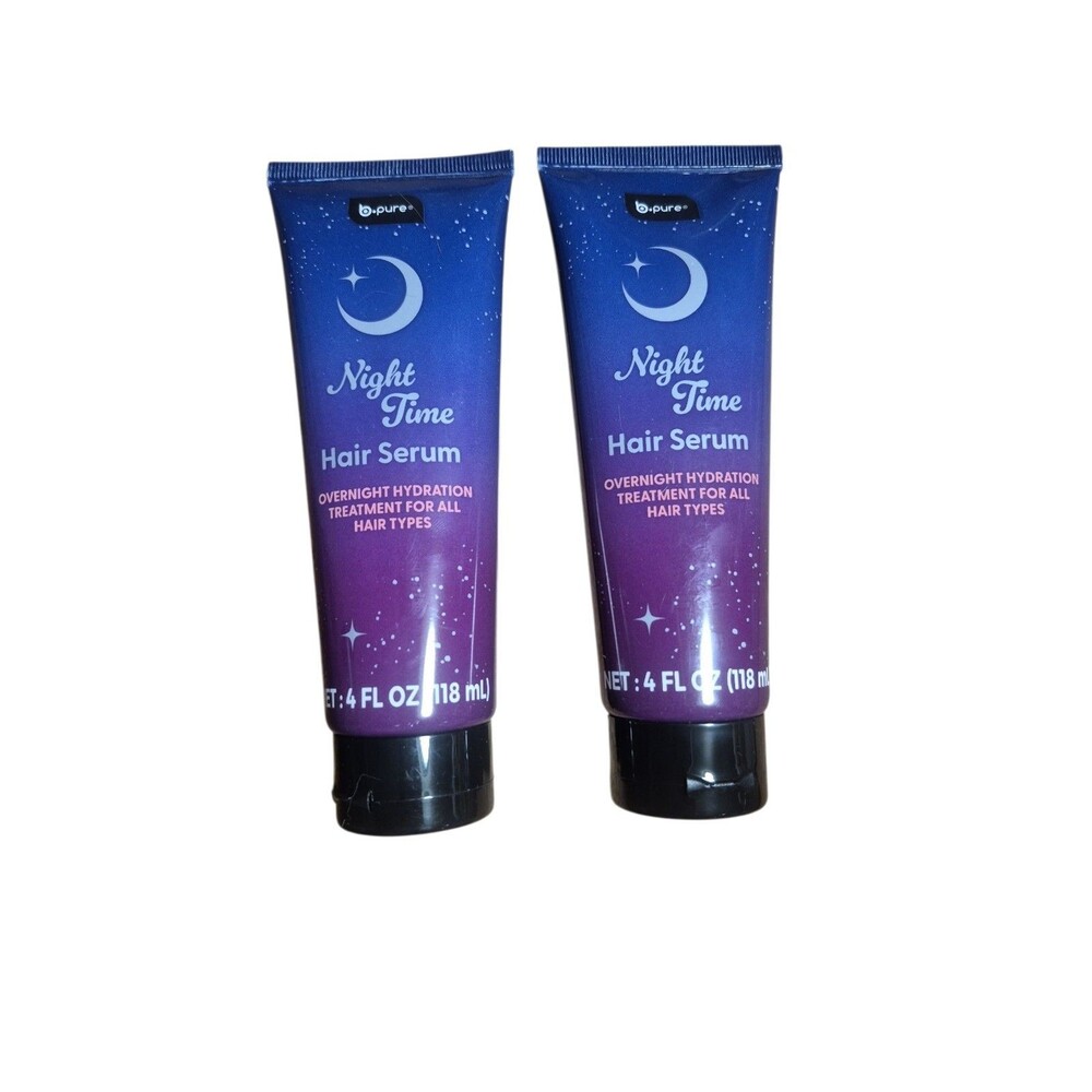 ( Lot 2 Tubes ) b•pure Night Time Hair Serum 4 fl.oz Each